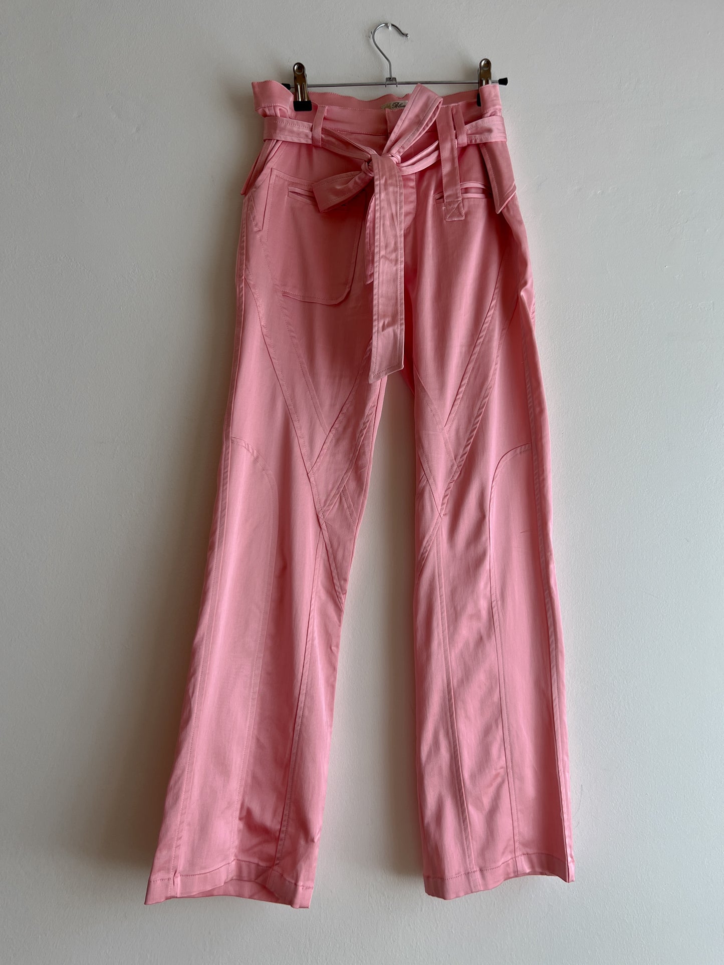 Blumarine satin pink pants