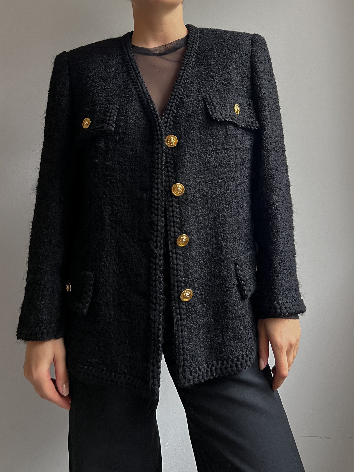 Tweed black jacket