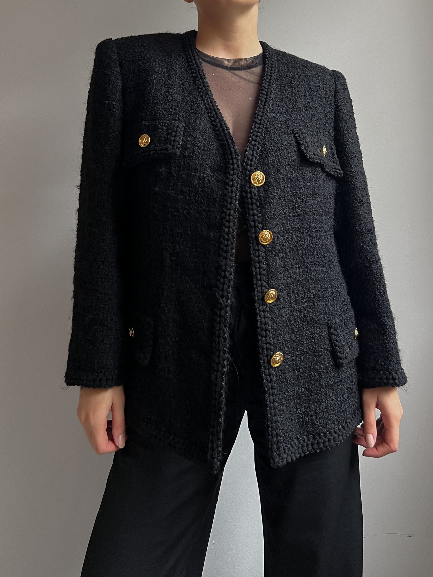 Tweed black jacket