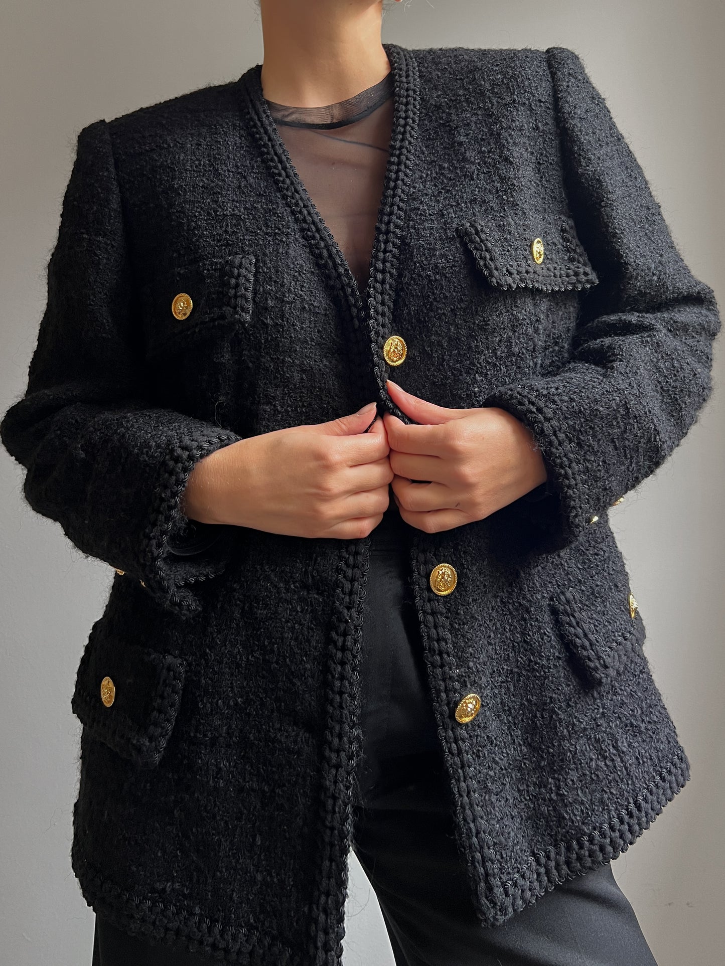 Tweed black jacket