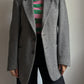 Pure virgin wool herringbone blazer