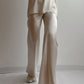 Blumarine pure silk ivory pants