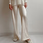 Blumarine pure silk ivory pants