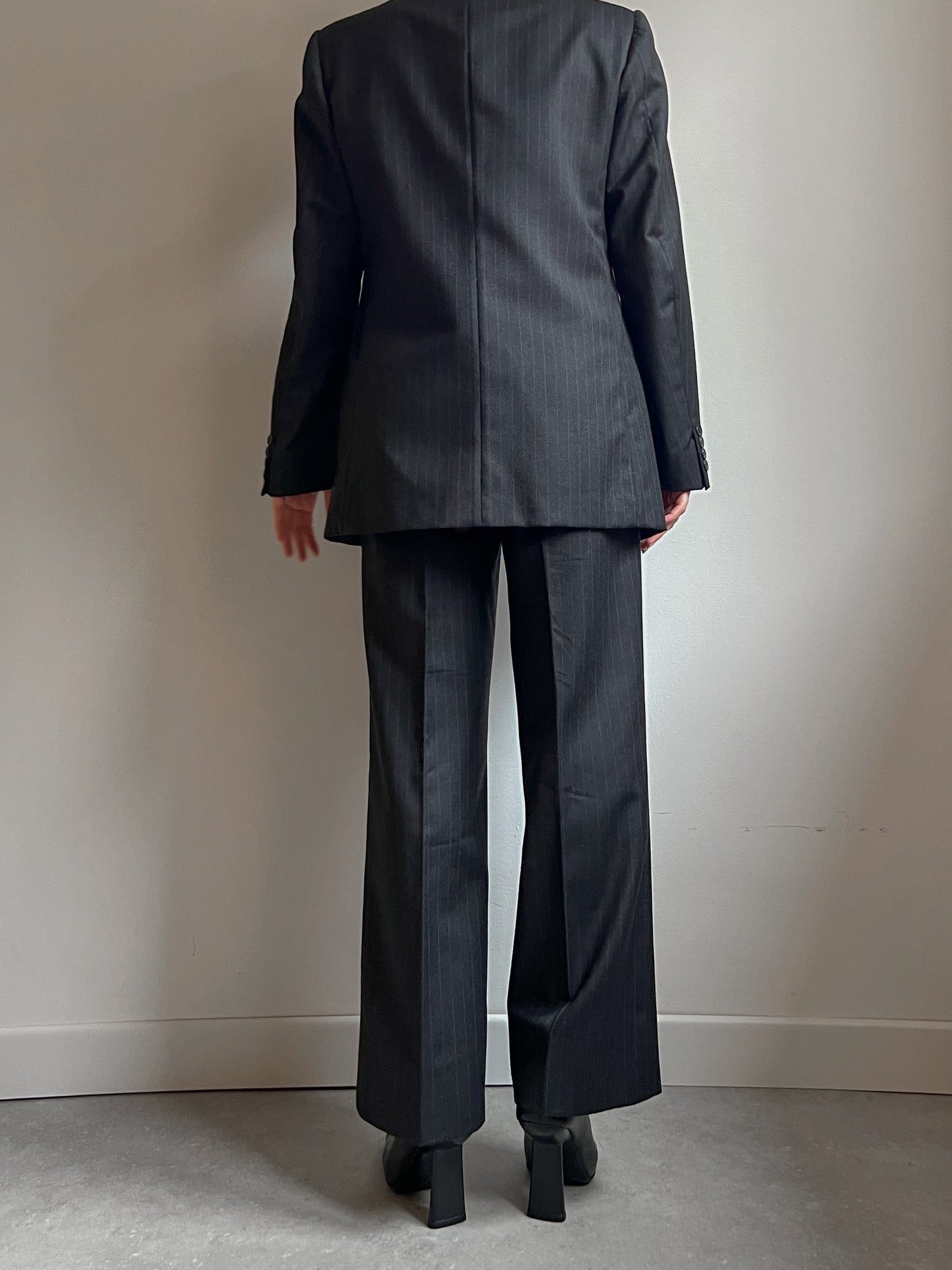 Pure virgin wool pinestripe suit