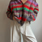 Pure wool embroidered striped cardigan