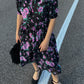 Pure silk floral dress