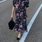 Pure silk floral dress