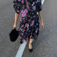 Pure silk floral dress