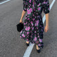 Pure silk floral dress