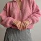 Pure wool pink pull