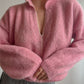 Pure wool pink pull