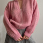 Pure wool pink pull