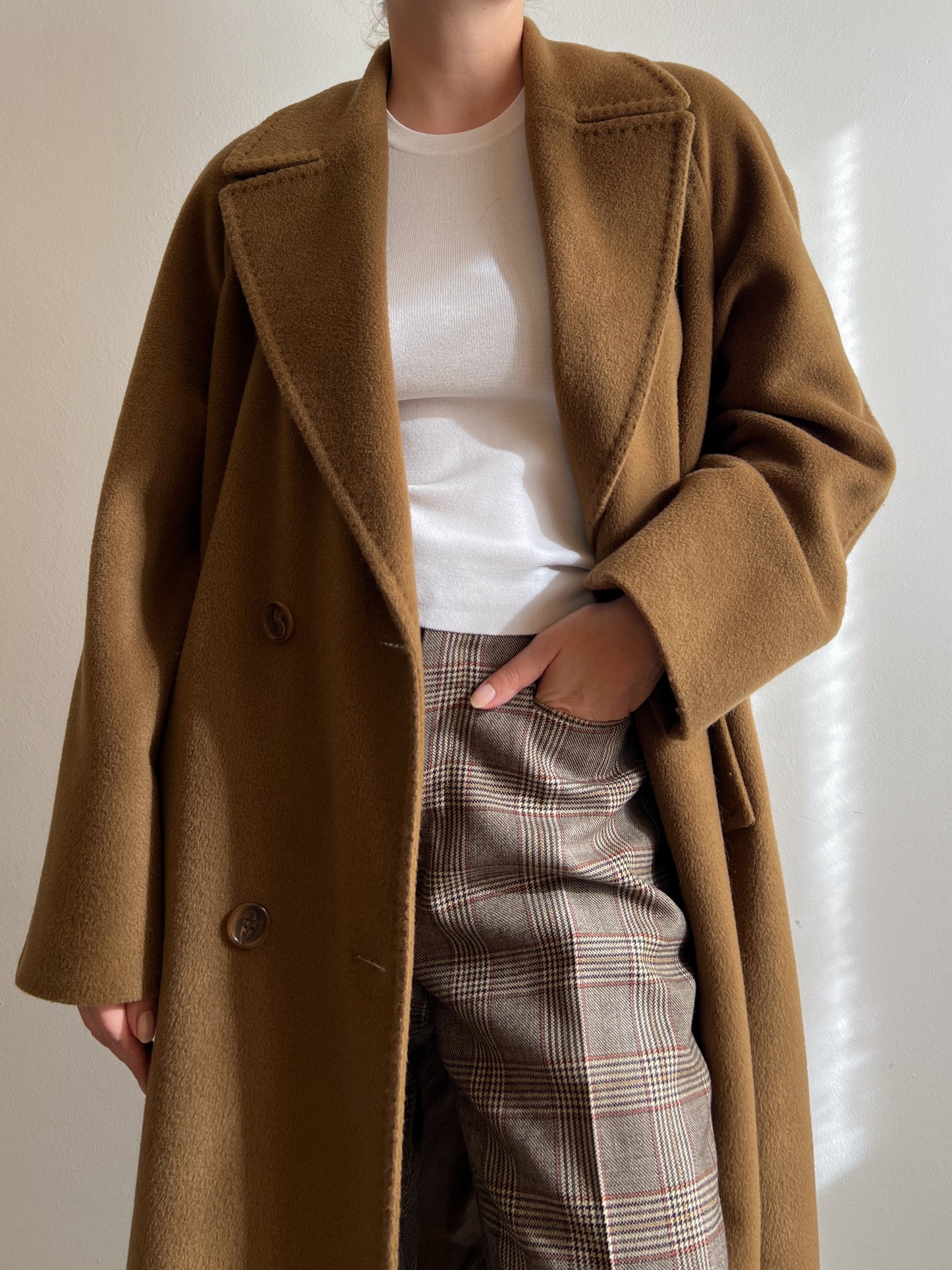 Wool and cashmerecamel coat