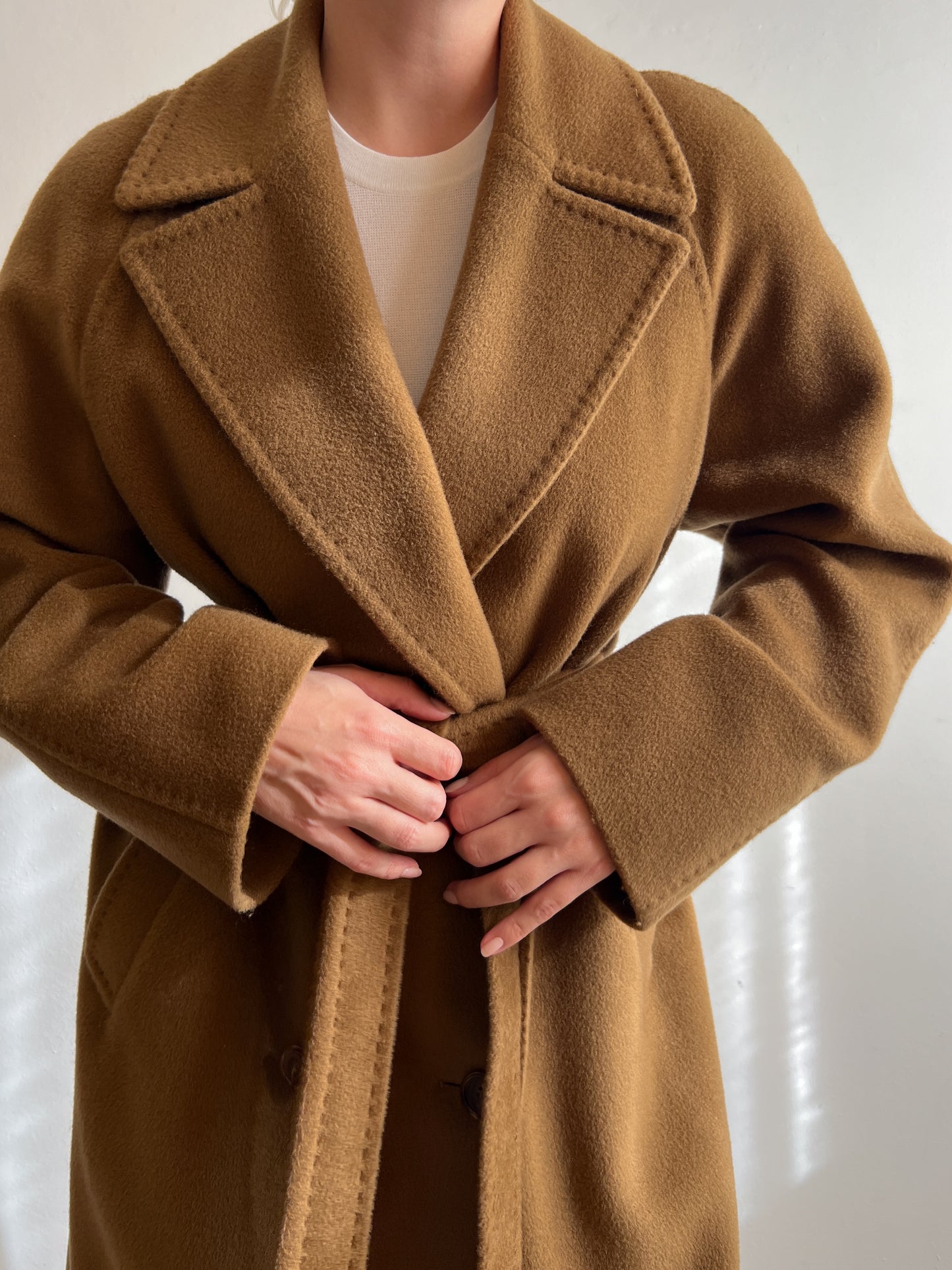 Wool and cashmerecamel coat