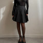 Pure wool pleated grey skirt