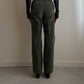 Pure velvet green pleatedpants