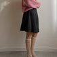 Pure wool pleated grey skirt