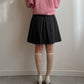 Pure wool pleated grey skirt