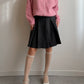 Pure wool pleated grey skirt