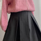 Pure wool pleated grey skirt