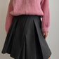 Pure wool pleated grey skirt