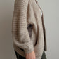 Pure wool sand cardigan