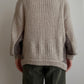 Pure wool sand cardigan