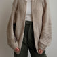 Pure wool sand cardigan