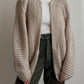 Pure wool sand cardigan