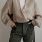 Pure wool sand cardigan