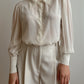 Silk blend ivory shirt