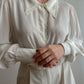 Silk blend ivory shirt