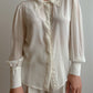 Silk blend ivory shirt