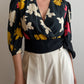 Pure silk floral blouse