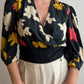 Pure silk floral blouse