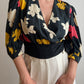 Pure silk floral blouse