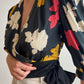 Pure silk floral blouse