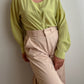 Pure silk green blouse