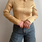 Silk blend gold shirt