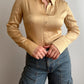 Silk blend gold shirt