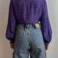 Pure silk purple blouse