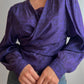 Pure silk purple blouse