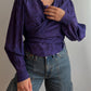 Pure silk purple blouse