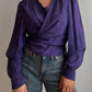 Pure silk purple blouse