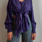 Pure silk purple blouse