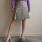 Pure wool pleated grey skirt