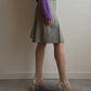 Pure wool pleated grey skirt