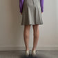 Pure wool pleated grey skirt