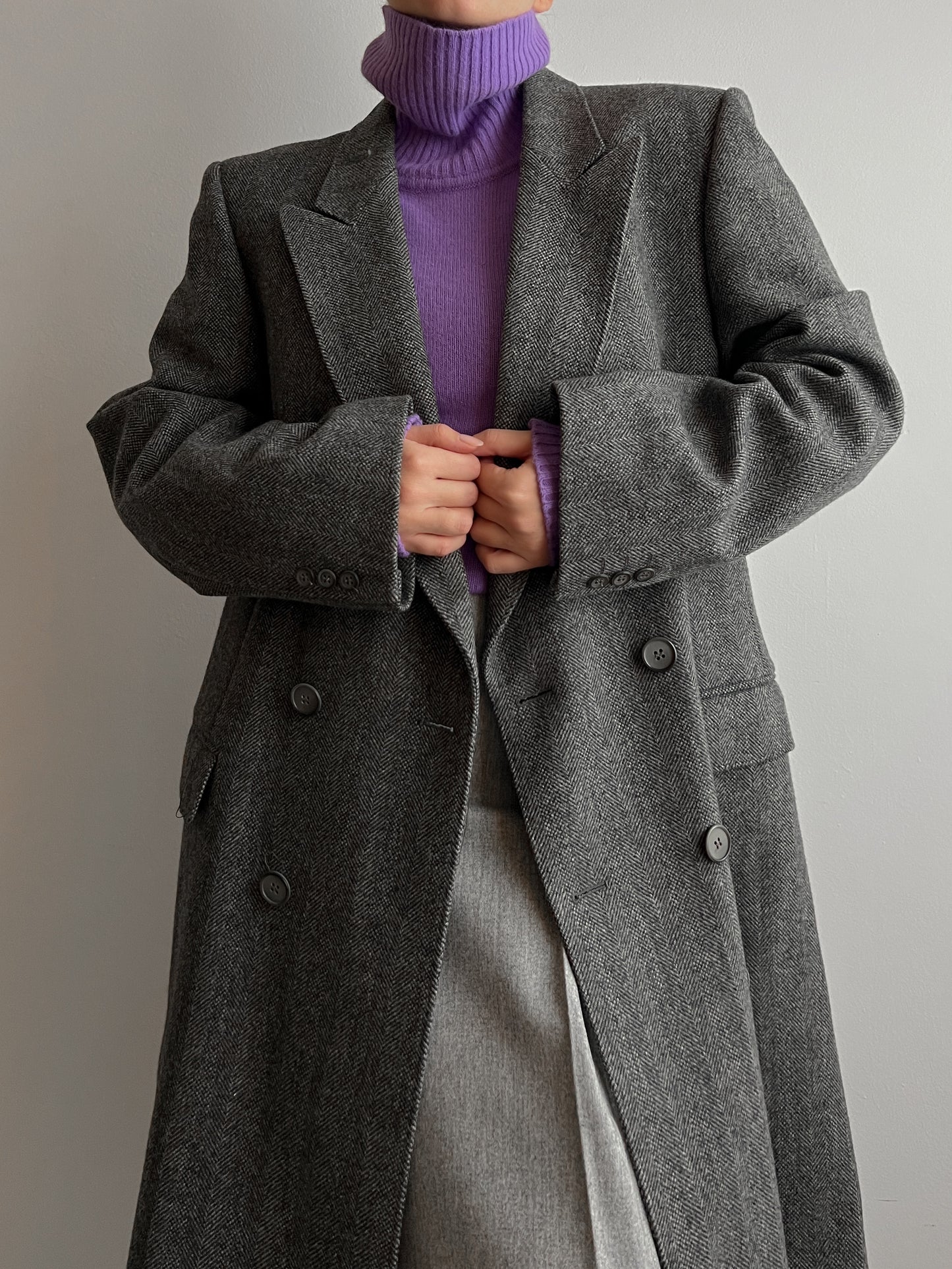 Lebole herringbone coat