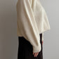 Blend wool ivory pull